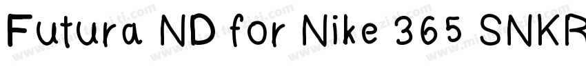 Futura ND for Nike 365 SNKRS Cn XBd字体转换